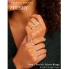 ZHESHY Stackable Gold Rings for Women Non Tarnish Dainty 14K