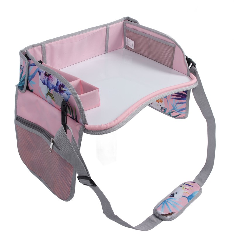 Kids Travel Tray Erasable Drawing Board Organization Pockets Activity Essentials