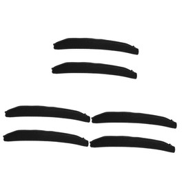 TEHAUX 3sets Durable Headband Protectors for Earphones Soft Cloth Replacement Covers for Enhanced Comfort and Protection Compatible with Marshall Headsets Black 2pcs*3
