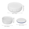 FOMIYES Stylish Round Foundation Cushion Case 2 Empty Secure Compact