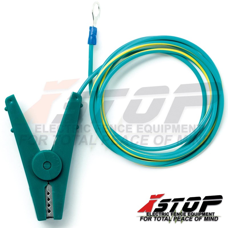 X-Stop Pair of Electric Fence Connection Cable Earth and Fence