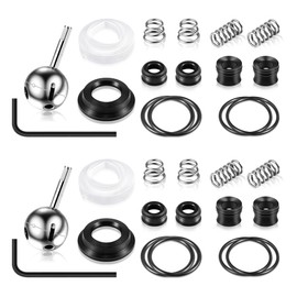 Enhon Faucet Cartridge Repair Kit, Compatible with Deltal/Perless 86970 Single Handle Faucet, #70 Ball Valves and Lever Handles, Fix Dripping Faucets, Stainless Steel(2 Packs)