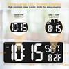 XREXS Large Digital Wall Clock with Remote Control, 16.5 Inch