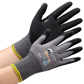 [ハンボ] 耐切創性手袋 ベストグリップ ブレスカットECO NJJ5359Q 手のひらコーティング グレー LL 1双入