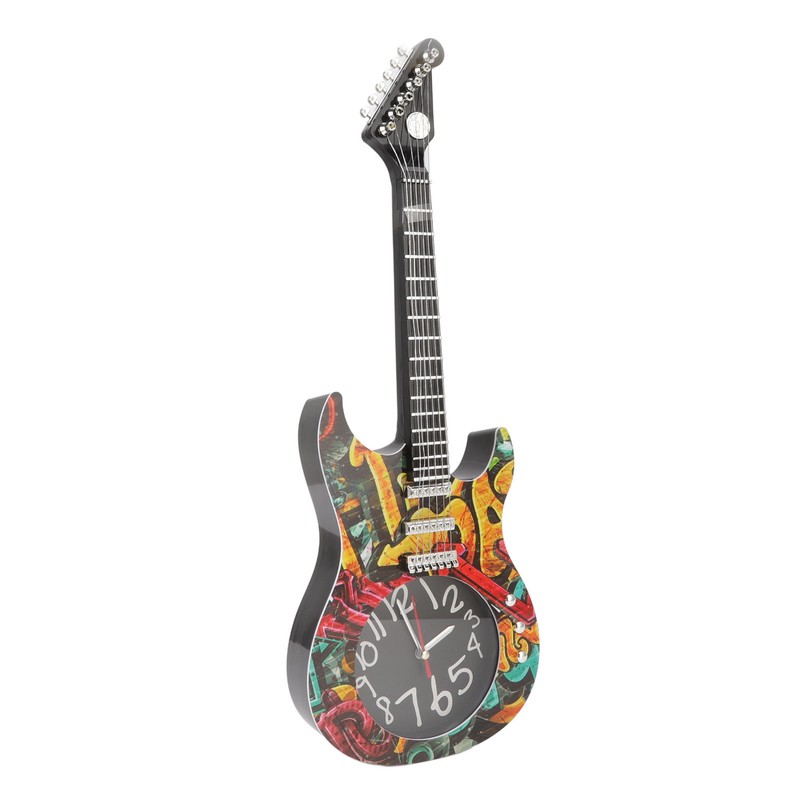 Guitar Wall Clock Simulation Time Accurate Guitar Clock Wall Decor