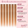 SEGOHAIR Clip in Hair Extensions Real Human Hair 6Pcs Light