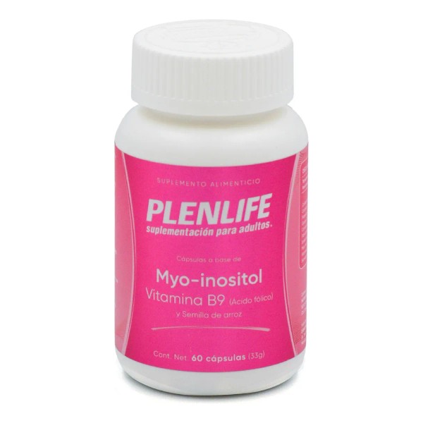 Suplemento Myo-inositol Vitamina B9 C/60 Capsulas Plenlife Sabor Sin sabor