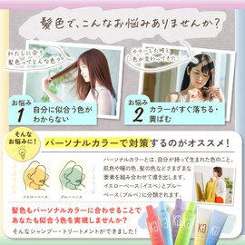 Kyogoku Ash Gray Color Shampoo, Cool Summer, Industry's First Personal Color Diagnosis, Purple Shampoo, Popular Ranking, Hall of Fame, Beauty Salon Exclusive Product, Gift Damage Repair Shampoo, Apple