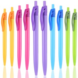 Yuxingrong Retractable Ballpoint Pens 1.0mm, Smooth Writing Black Ink Click Pens, Comfort Grip & Anti-Slip Design, Quick-Dry Oil-Based for Office, School, Journaling, Planner 100Pack