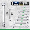 SK Reversible Ratcheting Wrench Set, Combination Wrench Set, 8-Piece, Metric,