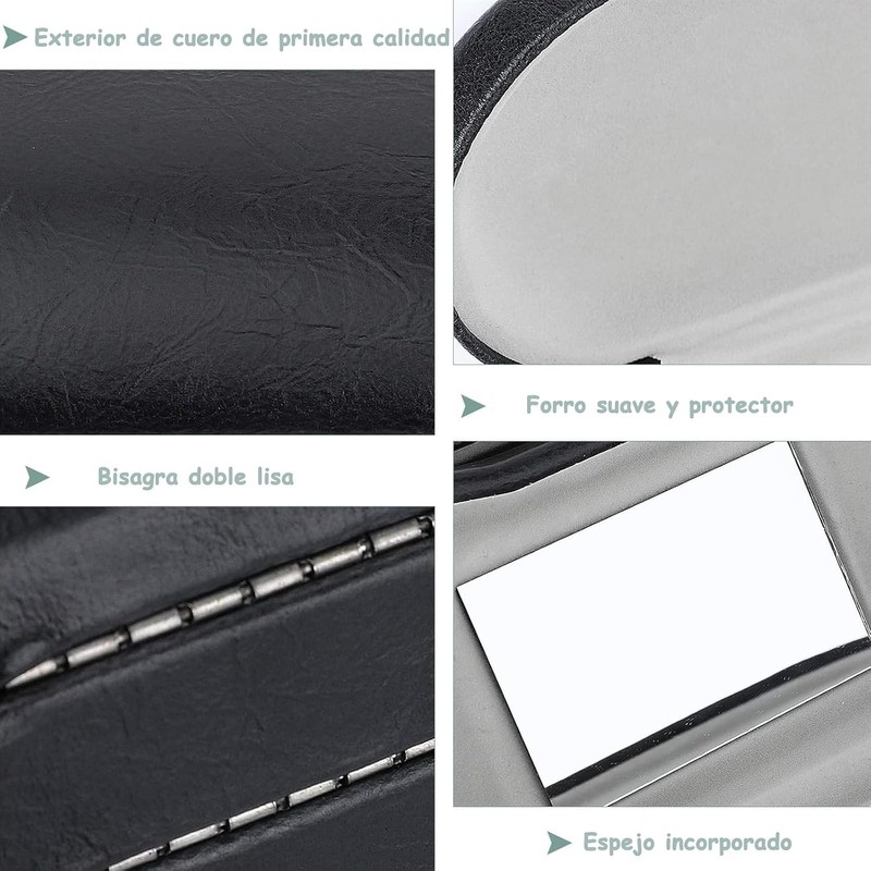 Estuche para Gafas de Doble Capa, Estuche para Gafas Portátil