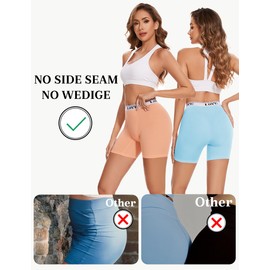 ALLBASE Womens Boxer Briefs Soft Modal High Waisted Boy Shorts Underwear for Women Anti Chafing Undershorts Multicolor 4X-Large Pack of 4