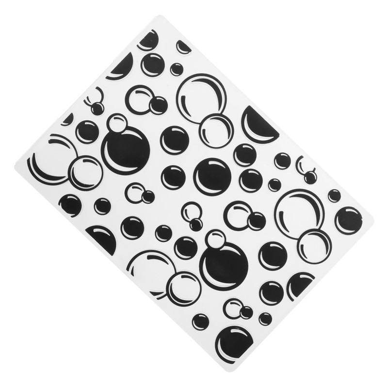 TEHAUX 2pcs Card Making Embossing Templates Stencil Folders Plastic Embossing