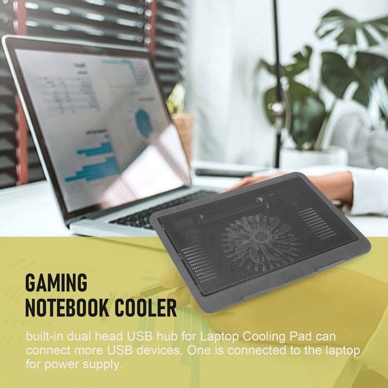 Tuperoymse Laptop Fan Cooling Pad with Big Fans, Portable Laptop