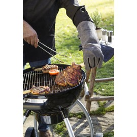 Rösle 16-inch Leather Barbeque Grilling Gloves
