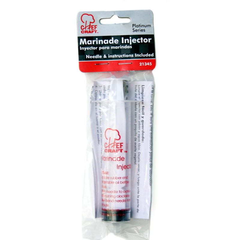 Chef Craft Select Plastic with Stainless Steel Needle Marinade Injector,