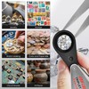 Rechargeable 30x Jewelers loupe with Light and Four Types of