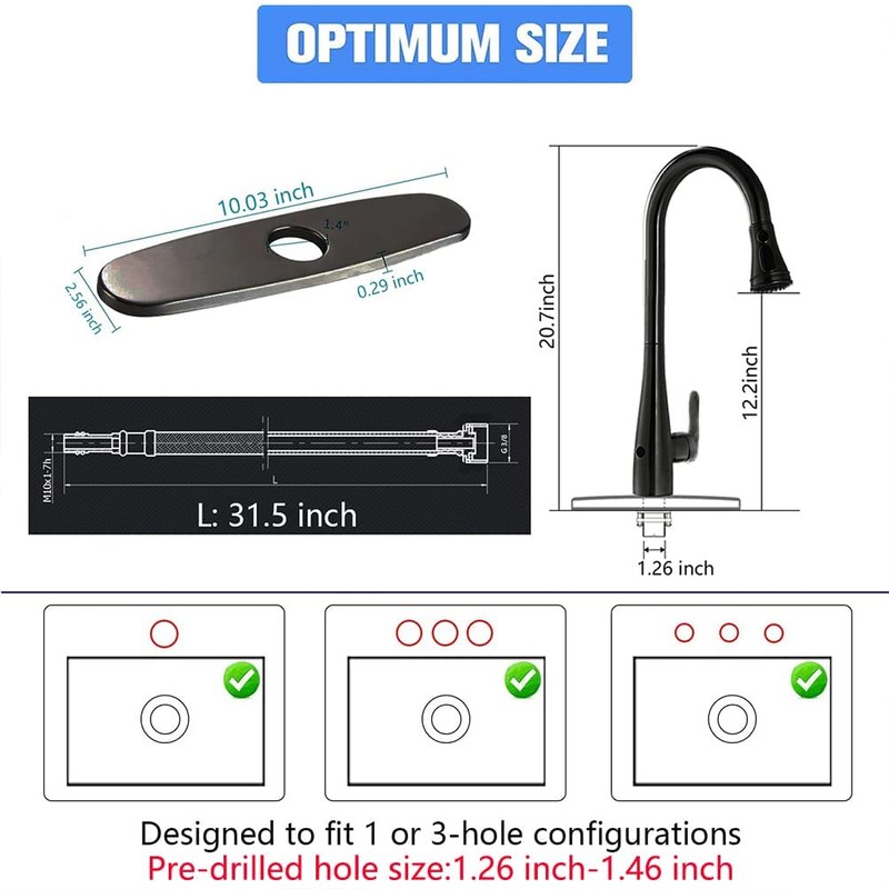 Touchless Kitchen Faucet Automatic Motion Sensor Activated Hands-Free Kitchen Sink