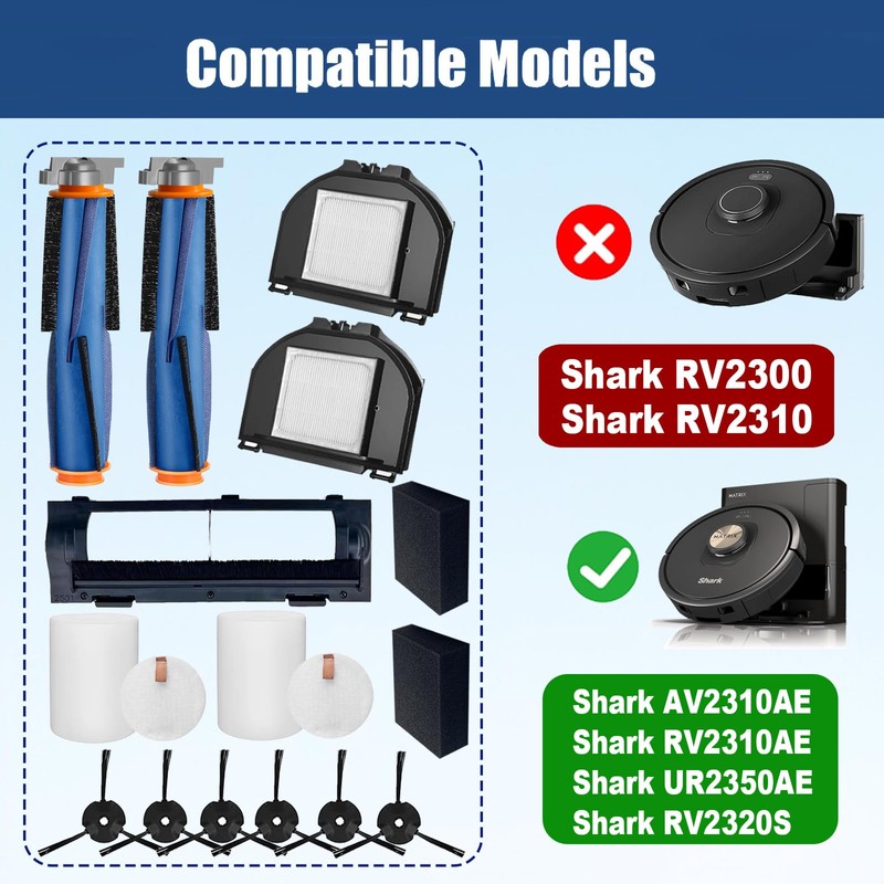 Replacement Parts Accessories compatible with Shark Matrix AV2310AE/RV2310AE/UR2360S Ultra /UR2350AE,2