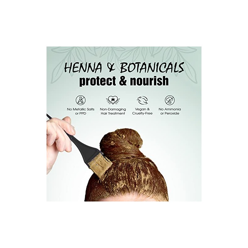 Light Mountain Natural Bulk Hair Color and Conditioner, Medium Brown,