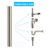 Immersion Pipe 300 mm for Siphon Brushed Nickel, Keymark Universal
