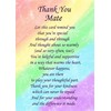 Thank You 'Mate' Poem Verse Greeting Card