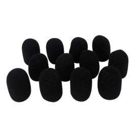 Tetra-Teknica XFFZDP-BLK Lapel & Headset Microphone Windscreen, Color Black, One Dozen Pack