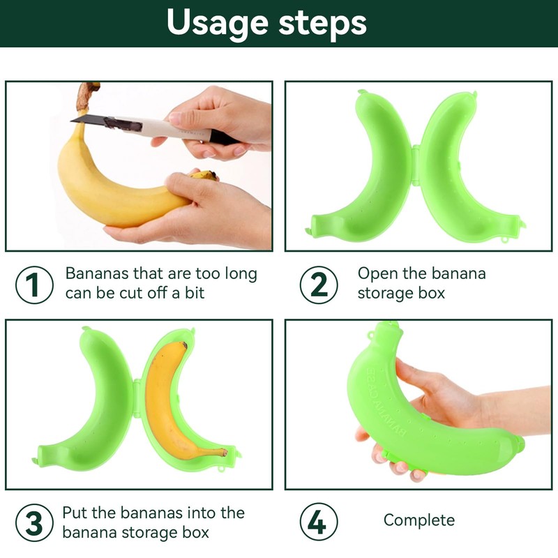 Banana Saver Container, Portable Banana Case Holder for Banana Storage