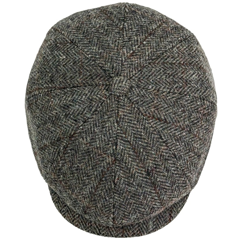 WEROR WEROR-434.1 Men's Flat Cap Peaked Cap with Peak Herringbone