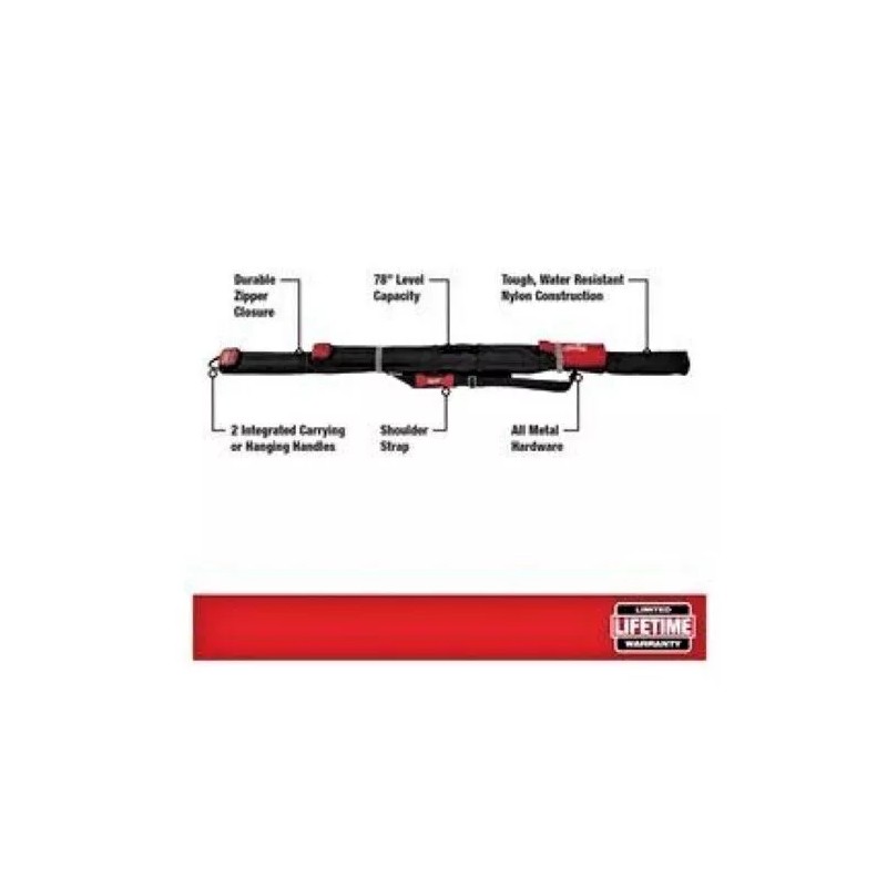 MILWAUKEE REDSTICK 78" Level Combo Storage 4 Pocket Tool Bag