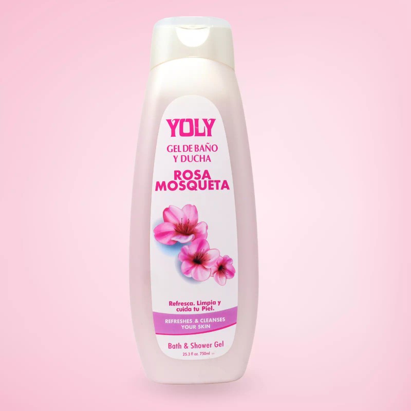 YOLY Rosehip Shower Gel - Moisturizing Body Wash [PACK OF