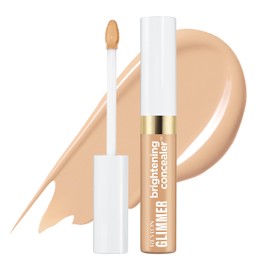 Revlon Glimmer Brightening Concealer, Liquid Under Eye Concealer, Made with Caffeine, Vitamin C, & Stevioside, 135, 0.3 fl oz