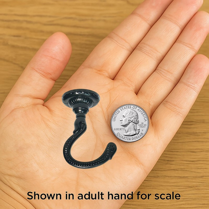 Evsteluo Heavy-Duty Ceiling Hooks 25–30 lbs Capacity with Hardware Kit