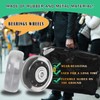 50mm x 18mm Luggage Replacement Wheels Set 4Pcs Rubber Suitcase