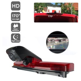 【New Super Dual Lens】 Car Rear View Camera Brake Light Reversing System in 3rd Brake Light with Rear View Camera Replacement for Van Ford Transit Connect 2 II/XL Cargo Titanium Passenger 2014-2022