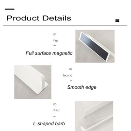 Magnetic Paper Towel Holder,White/Black Towel Bar Rack for Refrigerator BBQ Grills Griddles Toolbox RVs Tailgates,Heavy Duty Strong Magnet Backing,2 Pack (White)