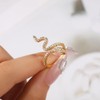 HSAJS Snake Ring for Women Open Bands Rings Adjustable Finger