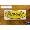 Peterbilt Yellow/Chrome OEM replacement Peterbilt decal emblem genuine size &