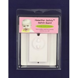 HomeStar Safety Light Switch Guard (for a Single Rocker Switch)