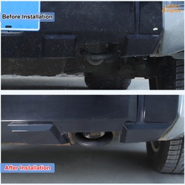 Aunginsy Front Bumper Tow Hook Covers Compatible with Toyota Tundra 2007-2021 Pickup Truck Front Bumper Tow Trailer Hitch Receiver Cover Towing Hitch Rubber Sleeve Protector Cover Exterior Accessories