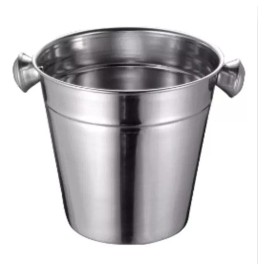 Hielera De Acero Inoxidable Con Pinzas Bar Bebidas Frias