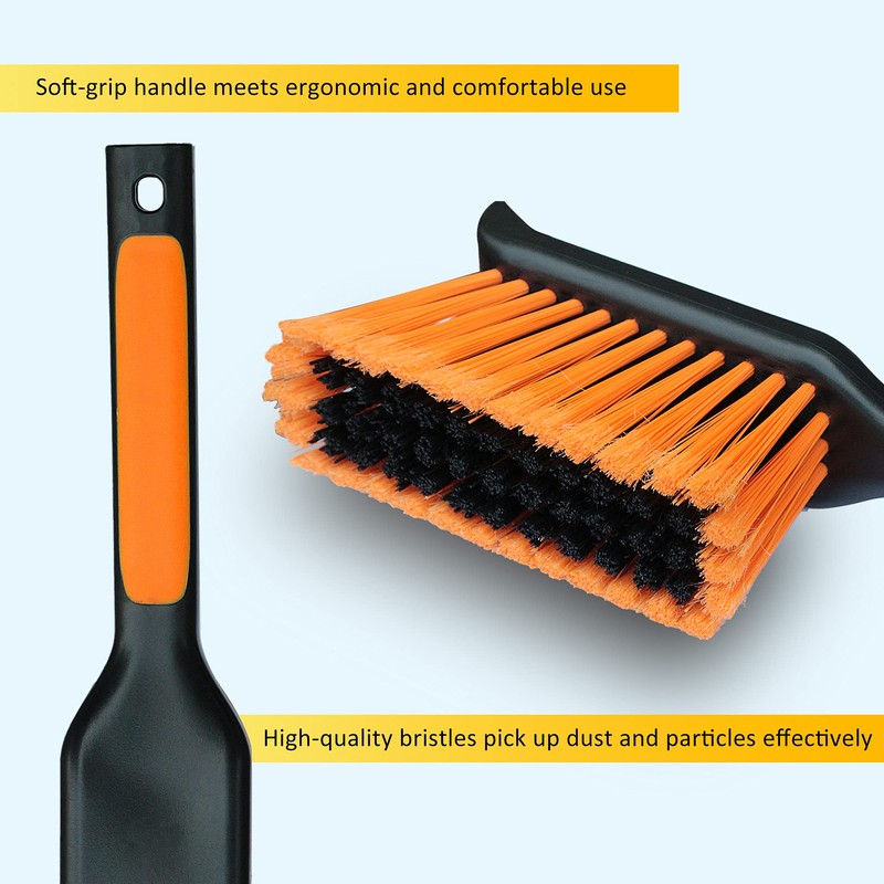 PHYEX 1-Pack 17" Heavy Duty Metal Dust Pan with Cleaning