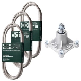 UDC Parts Mower Kit/Belt 130969 + Belt 140218 + Belt 174368 + Spindle 532174356 / Fits Husqvarna YTH1848 XP