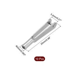 MECCANIXITY 10Pcs Metal Clevis Quick Link M2 Thread Steel Clevis Self Locking Clip Fixing Wing for RC Airplane Car Helicopter Model Replacements, 2mm x 25mm