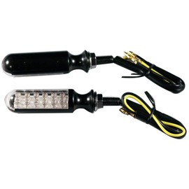 MotorToGo Motorcycle Turn Signal Blinkers,Black CNC LED Turn Signal Indicators Compatible for 2017 Honda CBR500R