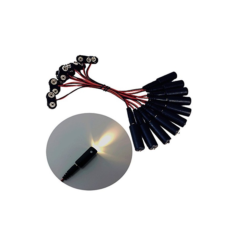 Prop and Scenery Lights 10 Pack Micro Effects Lights Warm