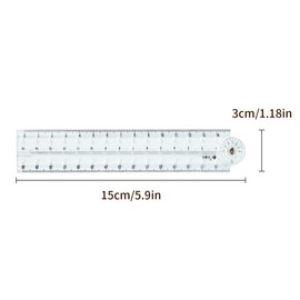 Luckious 15cm Flexible K-Gauge Folding Ruler - Durable, Portable, and Accurate Measurement Tool