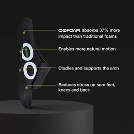 OOFOS OOahh Sport Flex White/Black Men's, Black/White, 15 Women/13 Men