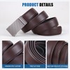 GSG SINCE 1998 Mens Genuine Leather Belts Ratchet Belts 35MM