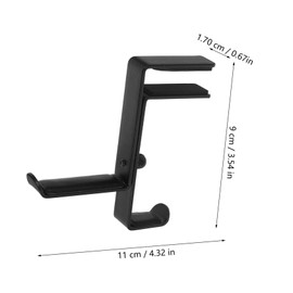 iplusmile 1pc Wall Mounted Headset Hanger Sturdy Iron Headphone Holder Stand for Home Office Easy Installation Space Saving Design Keeps Your Headphones Safe and Tidy
